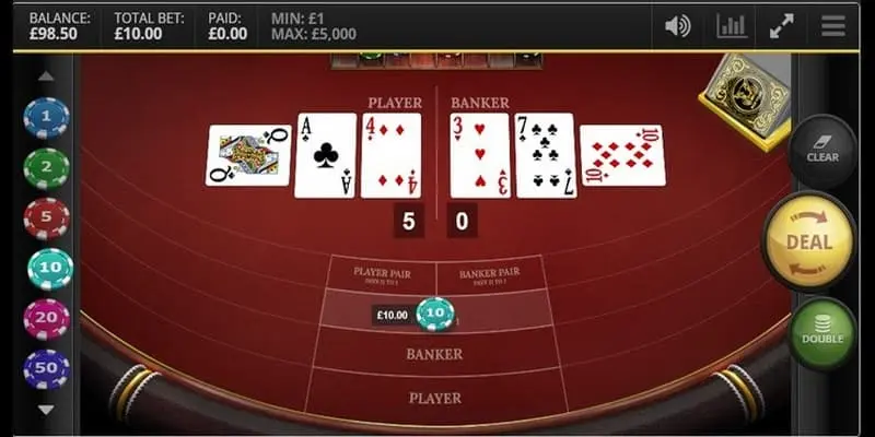 Các quy tắc chơi baccarat online uy tín tại luck8