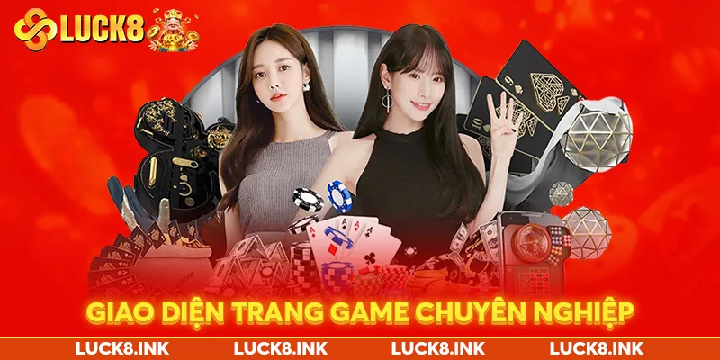 Giao diện trang game chuyên nghiệp